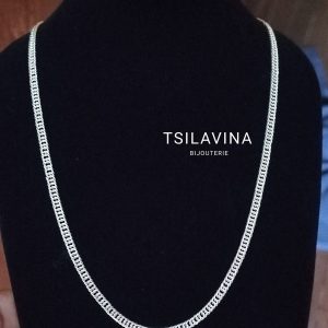 Collier double gourmette