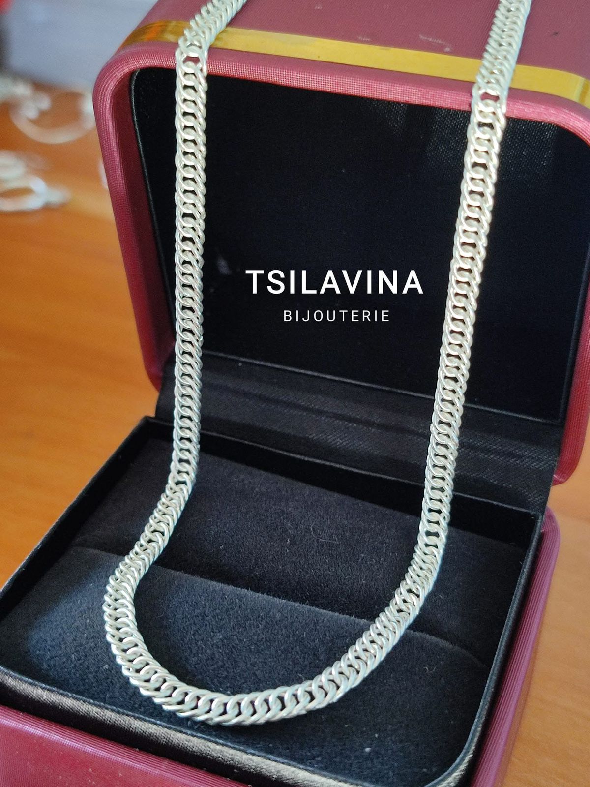 Collier double gourmette – Image 2